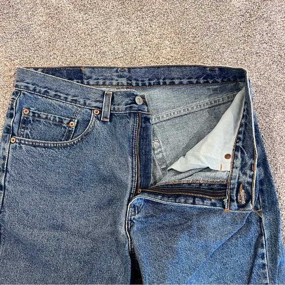 LEVI'S 550 Levi Shorts Men’s Size 33 Denim Blue Jean Bermuda Jorts Shorts 10” in - Picture 5 of 12